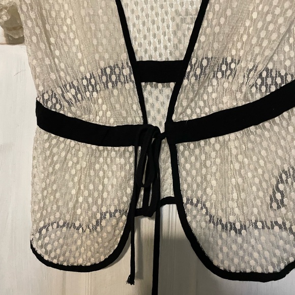 COPY - Cute tie front sheer shrug - Picture 3 of 5